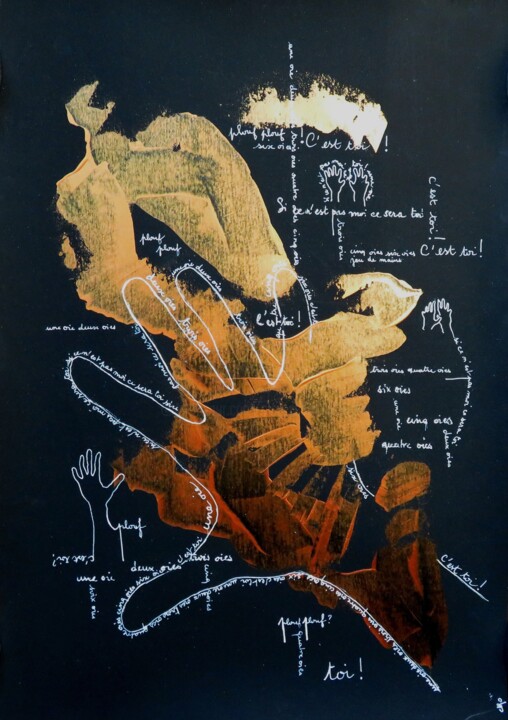 Peinture intitulée "Si ce n'est pas toi…" par Clau Redier-Clément, Œuvre d'art originale, Acrylique