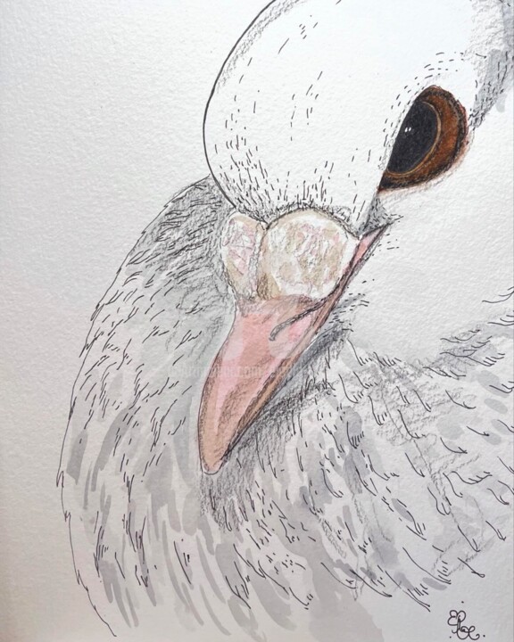 Maude (original), Oceanside, CA (USA) Schilderij, 10x7 in