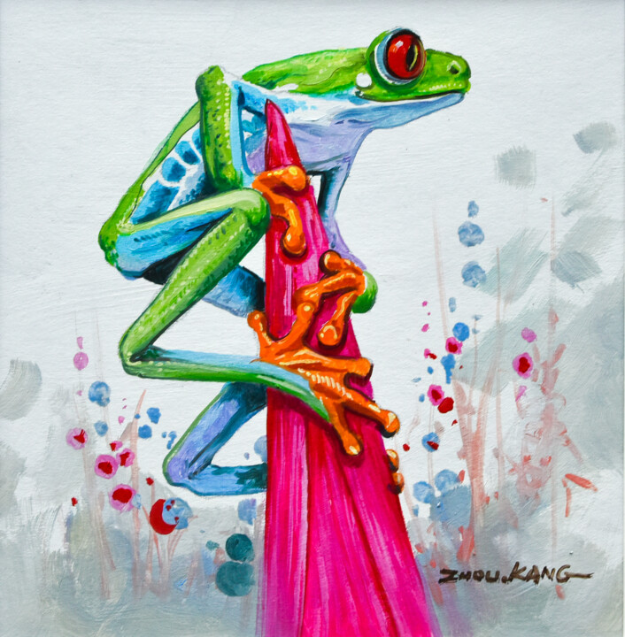 frog 2 绘画, 11.8x11.8 in