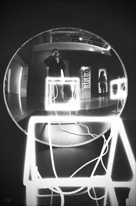 L'oeil du photographe à Beaubourg (autoportrait) 摄影, 11.7x8.3 in