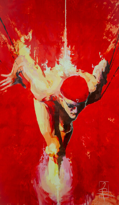Schilderij getiteld "PRECISION - work in…" door Fabia Zobel, Origineel Kunstwerk, Acryl