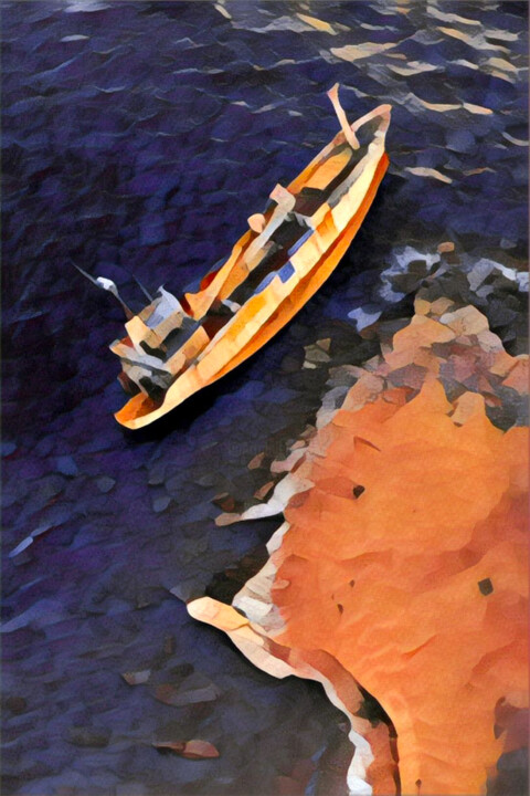 摄影 标题为“Edro III scheepswra…” 由Melissa Peltenburg, 原创艺术品, 数字油画