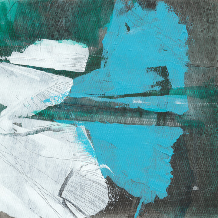 Painting titled "#272, acrylique sur…" by Michel Debray, Original Artwork, Acrylic Mounted on Cardboard