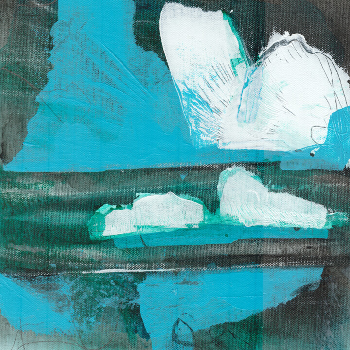 Painting titled "#273, acrylique sur…" by Michel Debray, Original Artwork, Acrylic Mounted on Cardboard
