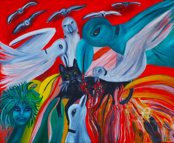 La vengeance 绘画, 19.7x24 in