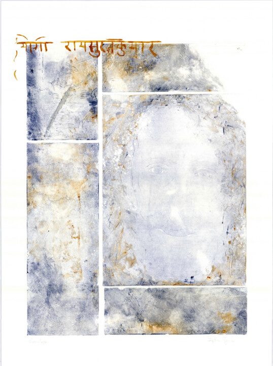 Gravures & estampes intitulée "Avatar (1)" par Sophie Gerin, Œuvre d'art originale, Monotype