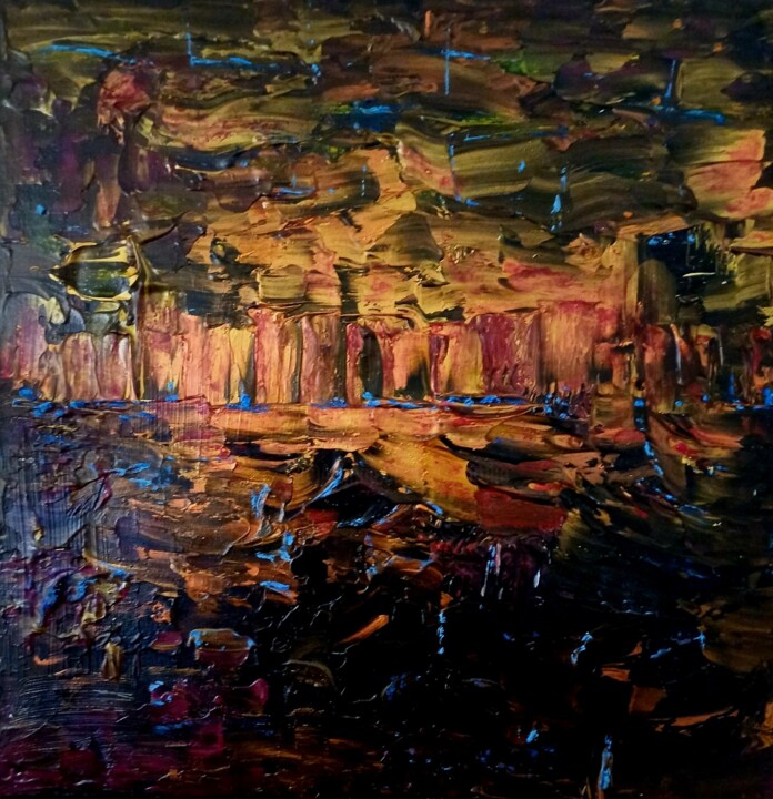 NEW WORLD BLACK 绘画, 23.6x23.6 in