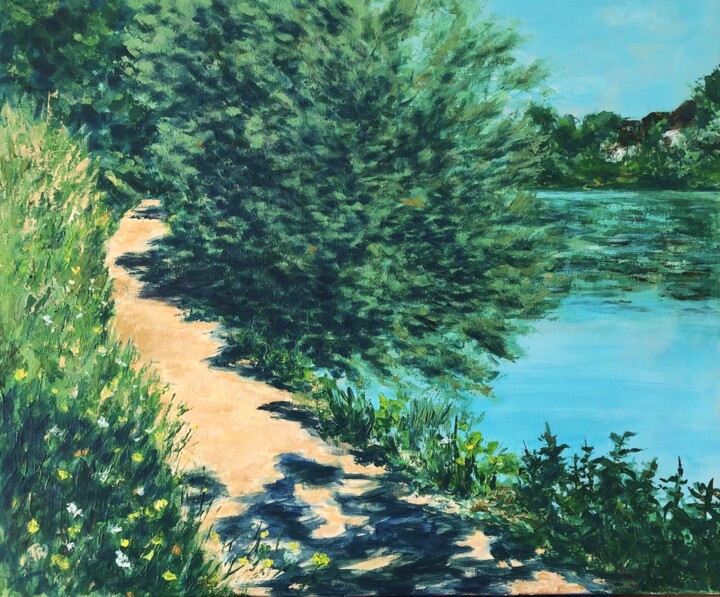 La Marne Painting, 18.1x21.7 in
