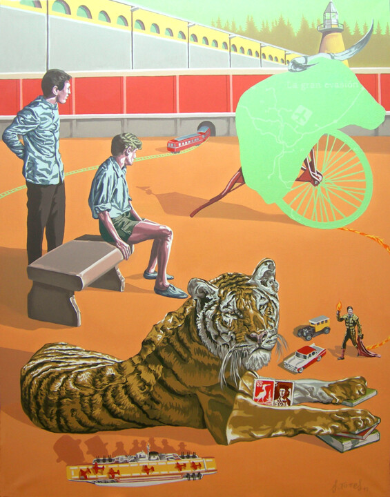 绘画,  57.5x44.9 in 