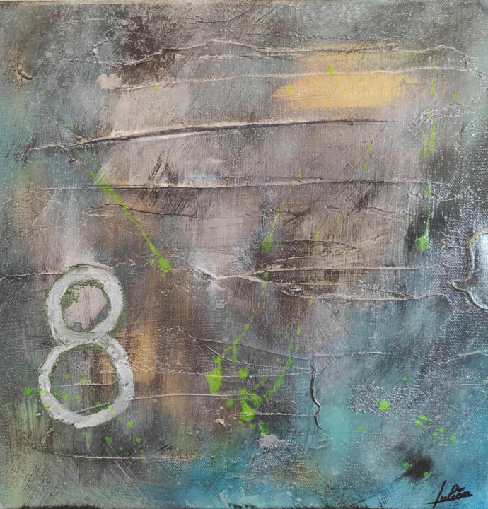 Chiffre chance 8 绘画, 11.8x11.8 in