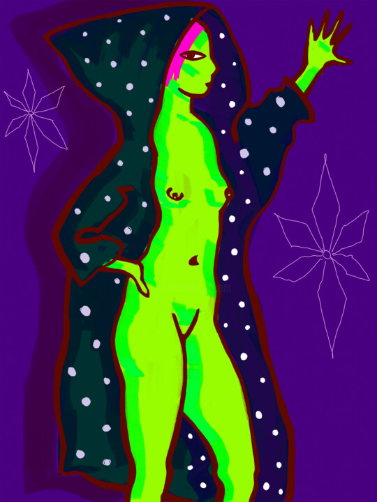 Digital Arts titled "nude_d00020" by Margarita Felis, Original Artwork, 2D Digital Work