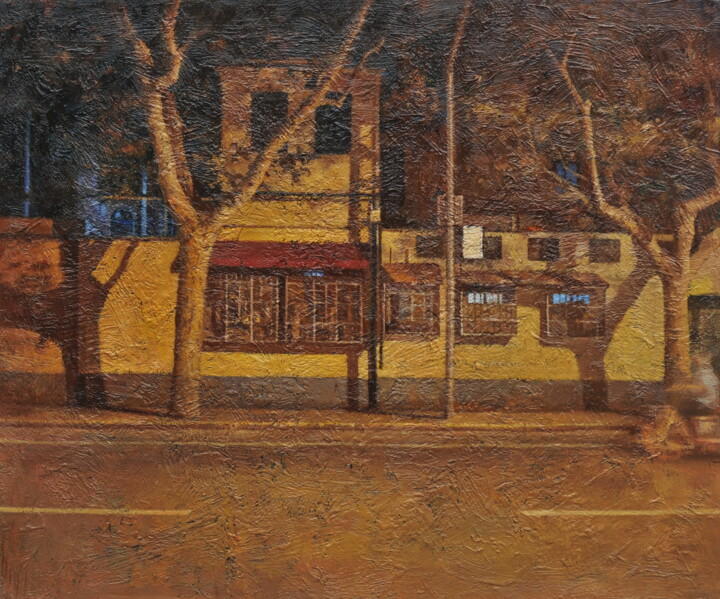 Série : Le soir - 2ème tableau Painting, 15.8x19.7 in