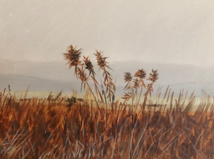 Herbes sèches 绘画, 15.8x19.7 in