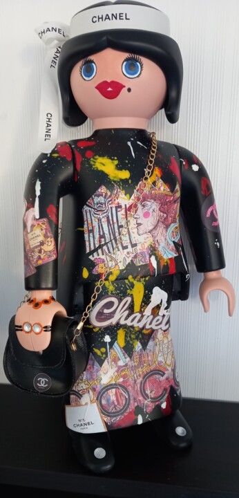 Sculpture titled "Coco POP" by Bernard Xavier, Original Artwork, Plastic