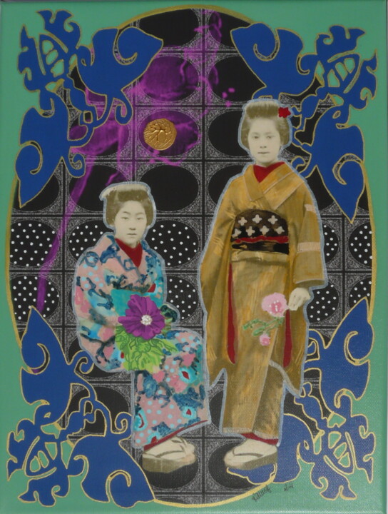 Japan 5 Painting, 15.8x11.8 in