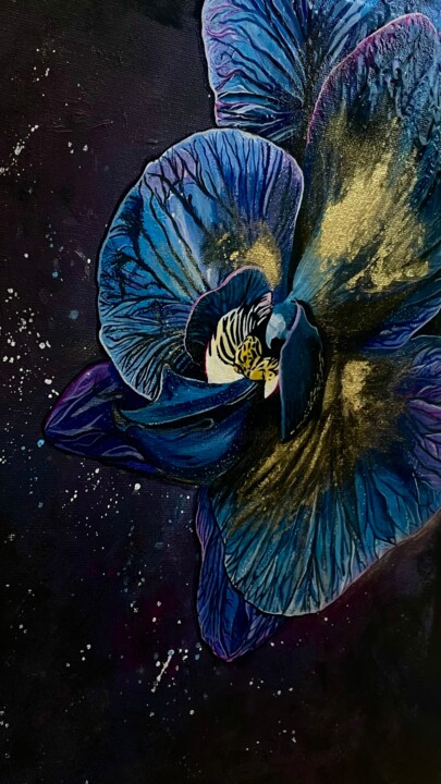 “Eternal Orchid of the Universe“ 绘画, 15.8x11.8 in