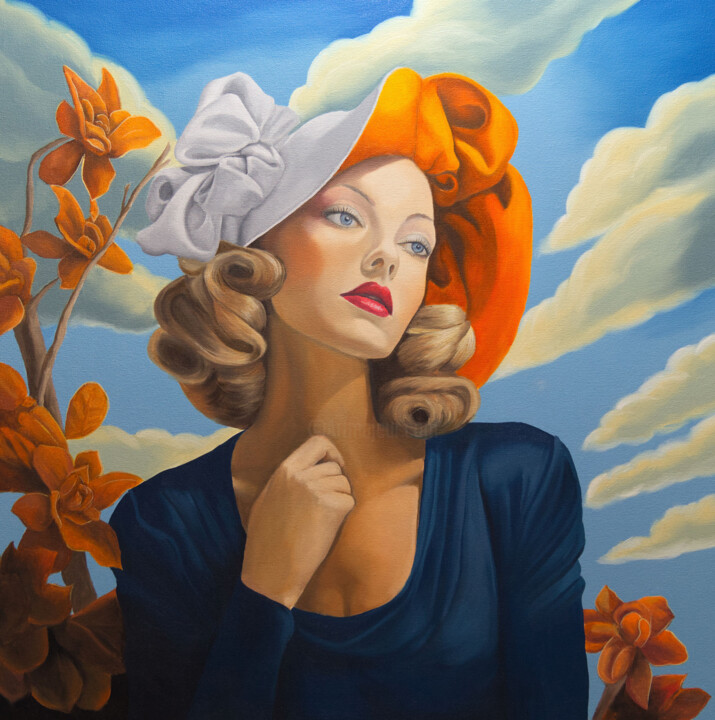 Whisper of the Clouds 绘画, 27.6x27.6 in