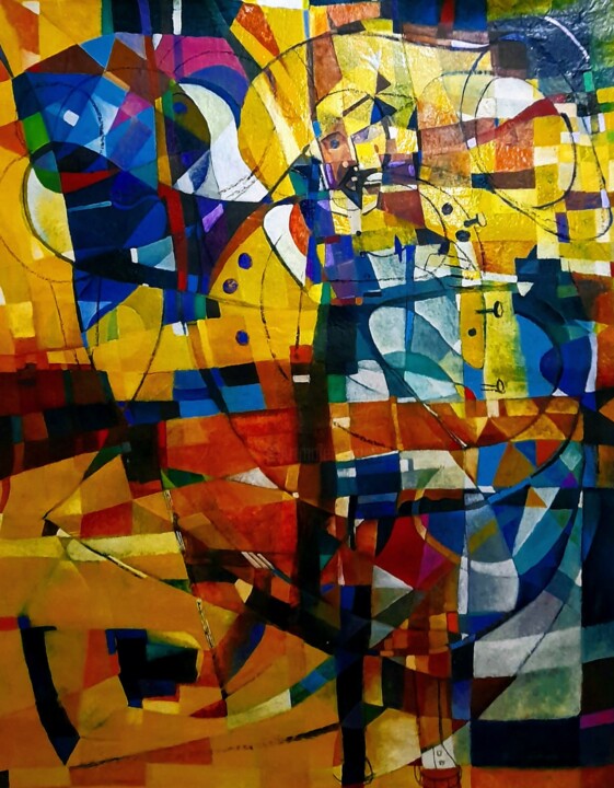 O Músico 2 绘画, 47.2x31.5 in