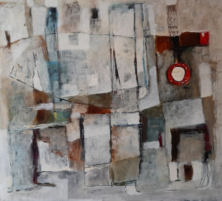 Cidade 12 Pintura, 19,7x19,7 in