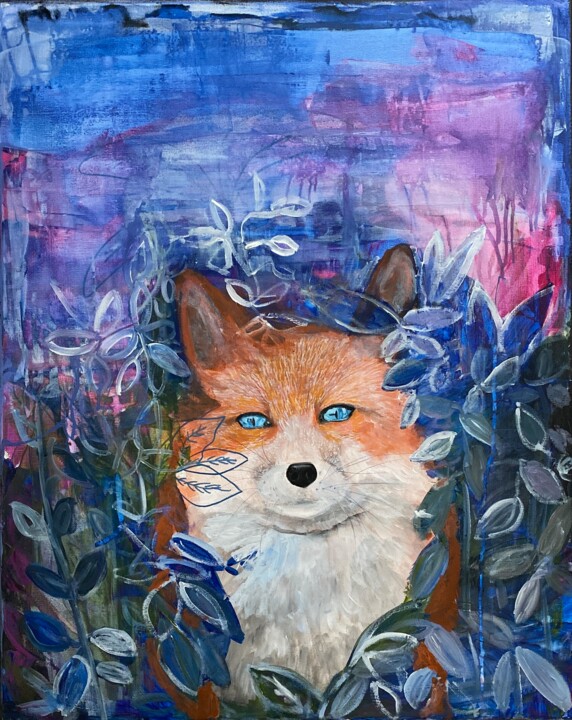Fox 绘画, 29.9x24 in