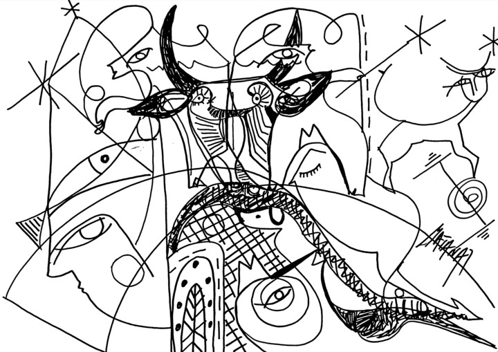 图画,  8.3x11.7 in 