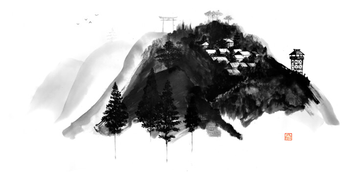 绘画,  29.5x59.1 in 