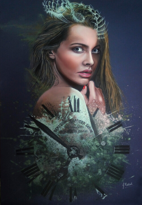 A través del tiempo Картина, 39,4x27,6 in