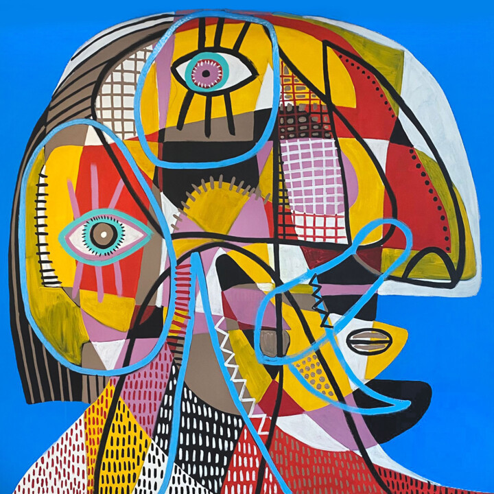 绘画,  88.6x86.6 in 