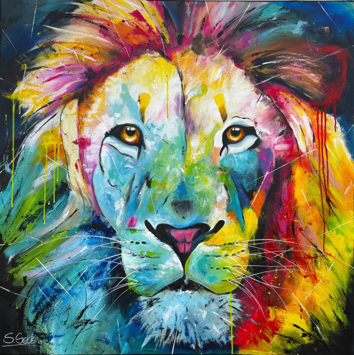 king is back 绘画, 39.4x39.4 in