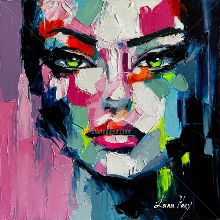Echo of color Schilderij, 19,7x19,7 in