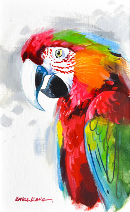 Parrot 绘画, 11.8x7.9 in