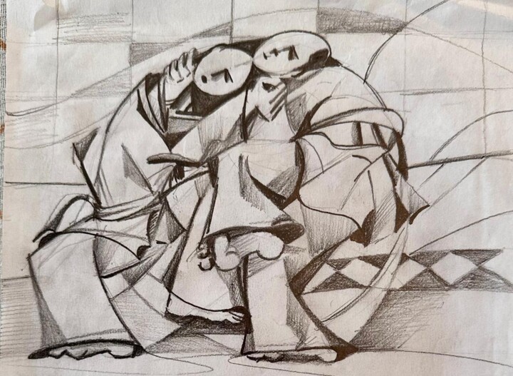 图画,  9.8x9.8 in 