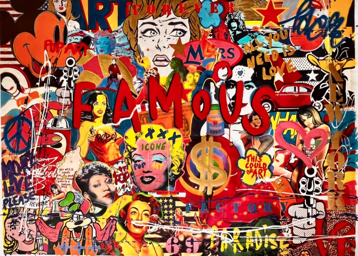 POP FAMOUS 1 Картина, 52,8x70,9 in