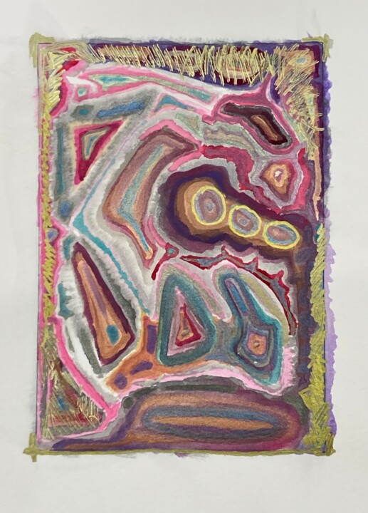 King Kong et son troisième œil 绘画, 11.8x8.3 in