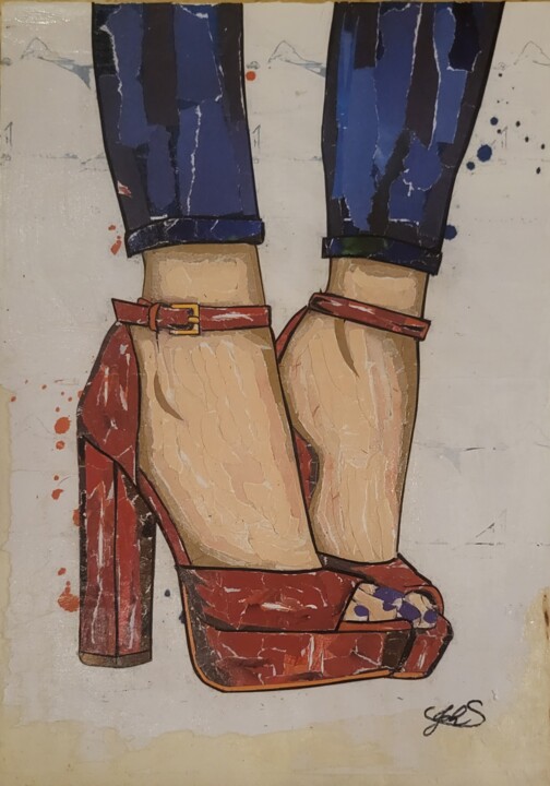 Loulou Collages, 16.5x11.6 in