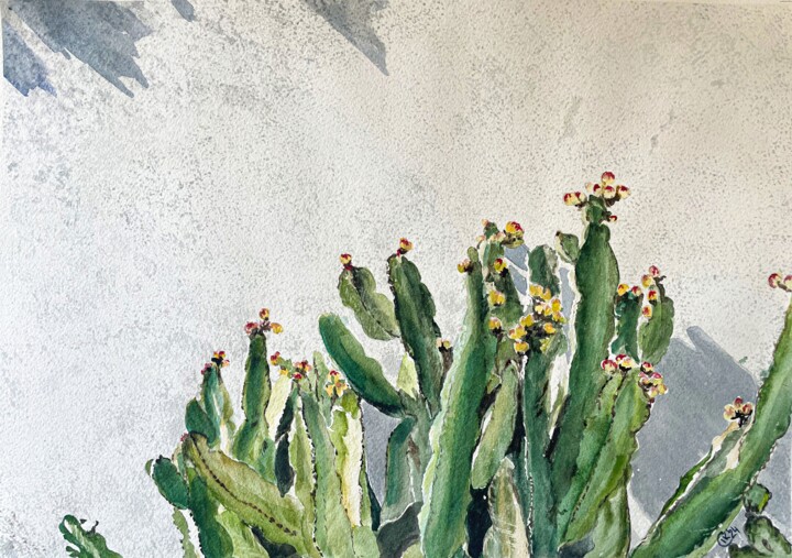 Elegant Cactus Tablo, 11,4x16,1 in