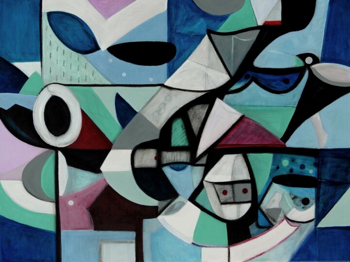 Painting titled "As I Know It" by Stephen Lucas, Original Artwork, Acrylic Mounted on Wood Stretcher frame