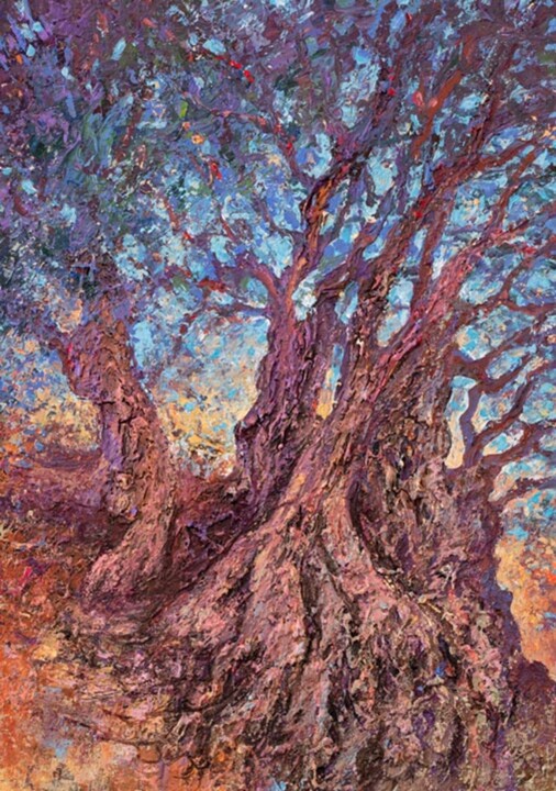 L'olivier millénaire III Painting, 25.6x18.1 in