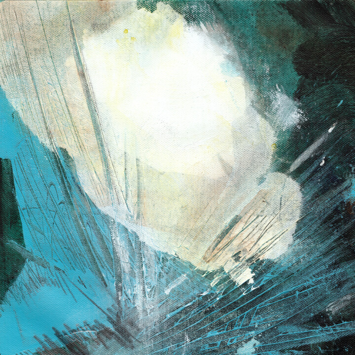 Painting titled "#276, acrylique sur…" by Michel Debray, Original Artwork, Acrylic Mounted on Cardboard