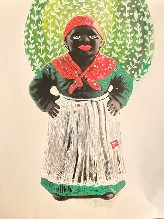 Collages titled "Jemima" by Rochele Royster, Original Artwork, Collages