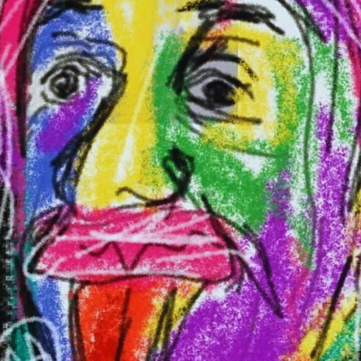 Genialidade disfarçada de loucura 数字艺术, 39.4x39.4 in
