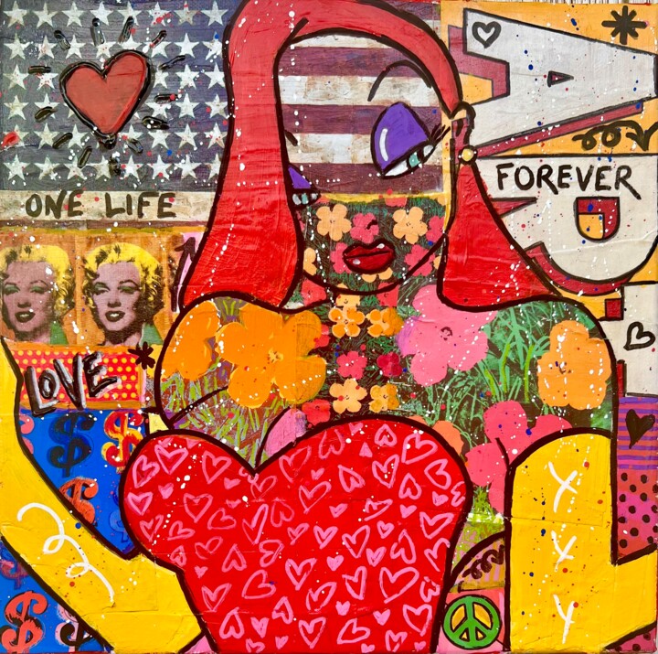 JESSICA FOR EVER 拼贴, 11.8x11.8 in