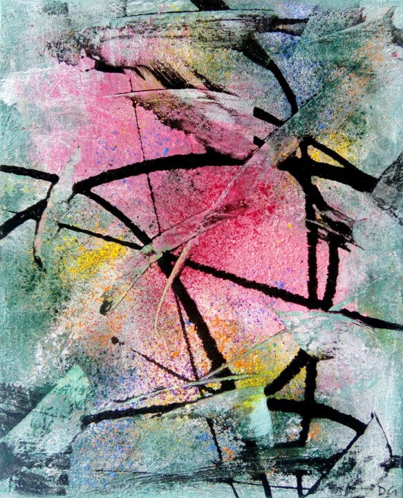 Peinture intitulée "Tzanis - Abstractio…" par Davidian Gotis Abstraction Abstraite, Œuvre d'art originale, Acrylique