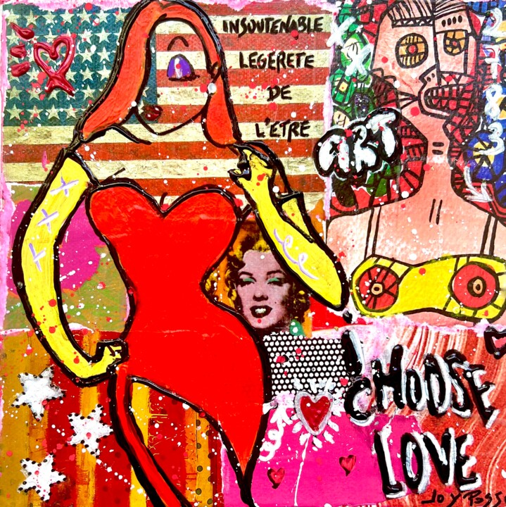 JESSICA INSOUTENABLE LEGERETE DE L'ÊTRE Schilderij, 7,9x7,9 in