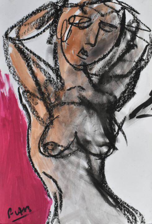 Nude 2015 (object number r00350) 그림, 19.7x13.8 in