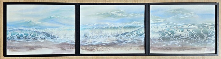 Les 3 Mouvements 绘画, 11.8x47.2 in
