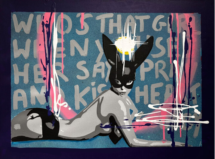 WHO'S THAT GIRL 绘画, 18.1x24 in