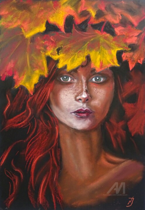 Waldnymphe 图画, 16.5x11.8 in