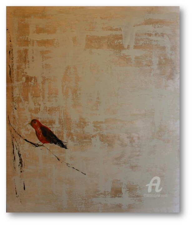 Bird 9 绘画, 23.6x19.7 in