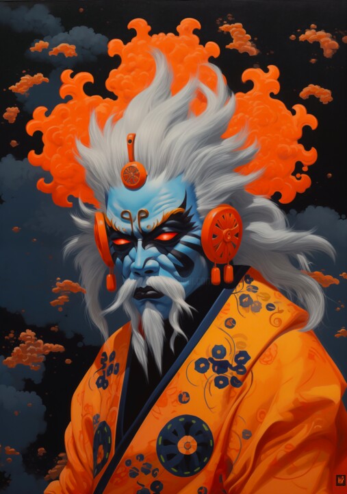 Celestial Warrior of Fire 数字艺术